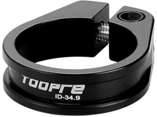 HOUSON Cykelsadelklämma, aluminiumlegering cykelsadel post klämma snabbfrigörande för mountainbike sätesrör svart 31,8 mm