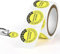 100 targhe di prova Dguv V3, 20 mm, sigillo di prova, per apparecchi elettrici, colore giallo, per la prossima data di prova, per punzonatura, pinza, autoadesive