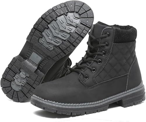 Brykan Winter Hiking Boots Women Waterproof Snow Ankle Booties Work Boots Warm Fur Lined Trekking Shoes Winter Lace up Booties for Women