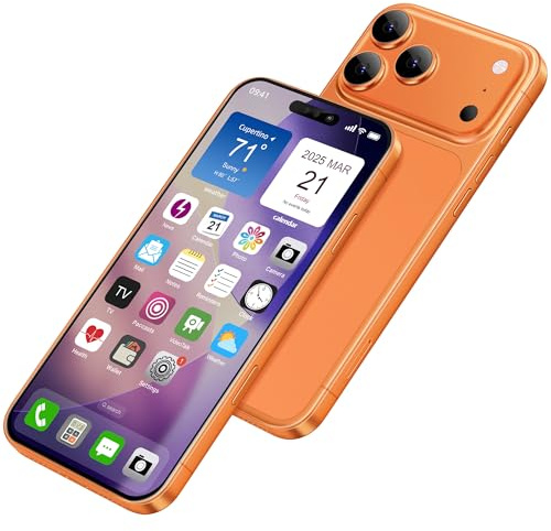Affichage Faux Jouets Téléphone Téléphone Portable Modèle Métallique Ne Fonctionne Pas Réplique 1:1 Téléphone pour Phone 17 Pro Faux Jouets Téléphone Portable 17Pro Orange Écran Couleur