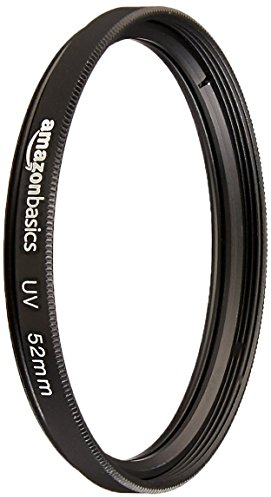 Amazon Basics 52 mm Runder UV-Schutzfilter für klarere Bilder, Schützt vor Staub, Schmutz und Kratzern
