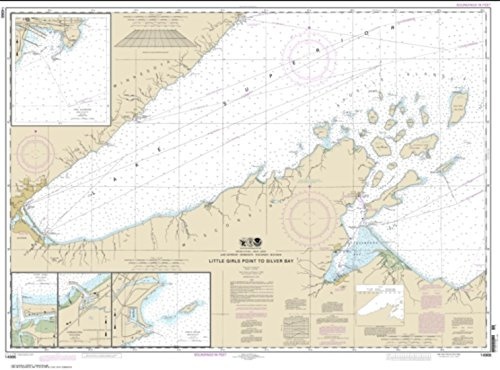 NOAA Chart 14966-Little Girls Point to Silver Bay, including Duluth and Apostle Islands; Cornucopia, Port Wing, & Knife River Harbors Two Harbors - Water-Resistant - by East View Geospatial