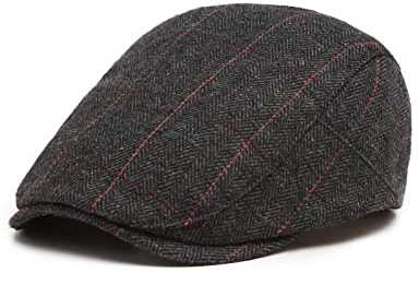 Kono Mens Flat Cap for Men Beret Panel Baker Irish Newsboy Tweed Gatsby Wool Duckbill Ivy Winter Hat