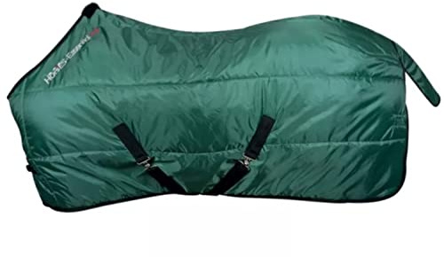 Couverture Box Horses Essential 350 g, excellente facture, utile pour protéger le cheval des sauts de température, de la pluie et des insectes (vert, 110 cm)