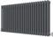 Radbliss Horizontal Traditional 3 Column Radiator 600x1190mm Anthracite Matt Grey Cast Iron Style Design RAD Central Heating