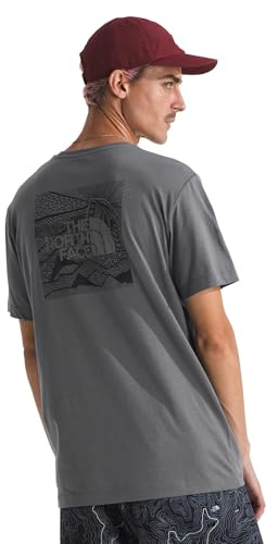 The North Face NF0A87NV0UZ M S/S Box NSE Celebration Tee T-Shirt Uomo Smoked Pearl Taglia XS