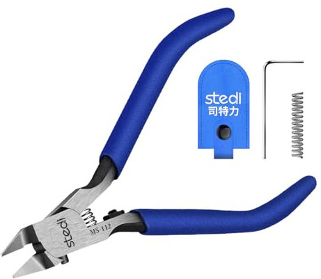 stedi Tronchese per modellismo, tronchesi a doppia lama ultra sottile con custodia protettiva, strumenti per la riparazione e il fissaggio di Gundam in plastica