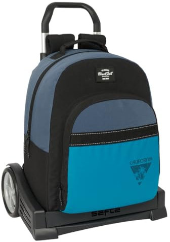 Safta BLACKFIT8 CALIFORNIA - Mochila Escolar, Espalda Ergonómica, con Carro Evolution, Ideal para Niños de Diferentes Edades, Cómoda y Versátil, Calidad y Resistencia, 32x15x42 cm