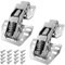 Raheem 2 PCS Cabinet Lid Support Hinges for Cupboard Doors, Loft Hatch, Bookcases, Wine Cabinets, Modern Style, Steel Material, Black, White Color, Surface Mount, Up to 25KG Weight Capacity