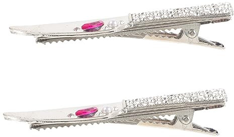 DRESSOOS 2pièces Épingles à Cheveux Métal Pour Femmes Mignonnes Mini Accessoires Avec Strass Pour Cheveux Décoration Pour Fêtes Et Cosplay