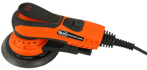 Levigatrice Rotorbitale | 350W | Motore Brushless | Diametro Disco 150 mm | Regolazione Velocità 4.000-10.000 Giri/min | con Sistema di Aspirazione