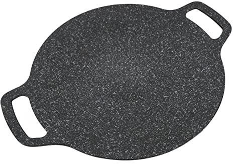 Sartén de Parrilla de Barbacoa Coreana de Aluminio, Sartén Multi -teppanyaki para Parrillas Interiores y Exteriores (30 centimetros) (34 cm) (38 cm)