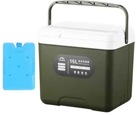 Bärbara iskylare – 15 L kylbox | Högpresterande isoleringslåda | Långvarigt bevarande personliga islådor med hög kapacitet för resor, camping, vandring och andra ändamål