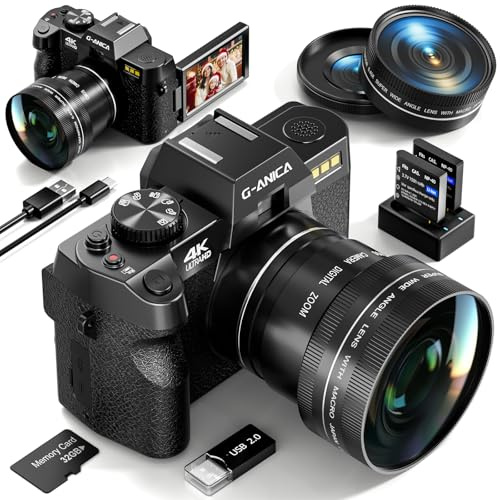 G-Anica 4K Digital Cameras for Photography