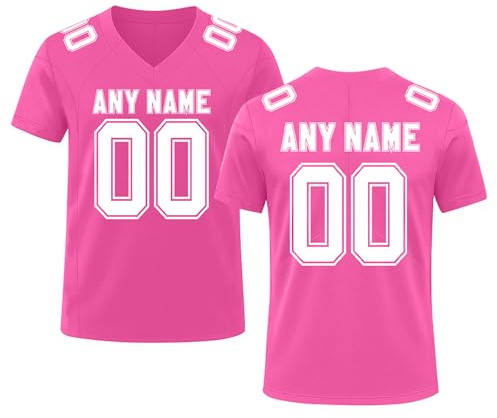 Custom Football Jersey for Men/Women/Youth/Kids Personalized Jersey Sport T-Shirts Top with Team Name Number
