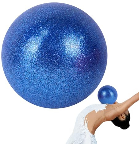 Yogaboll – PVC 15 cm gymnastikboll | Pilates Bâll med anti-bristfunktion, hem, gym, dansträning, träning bâll Trainer | Balans, bålstyrka, stretching, fitness för kvinnor och flickor