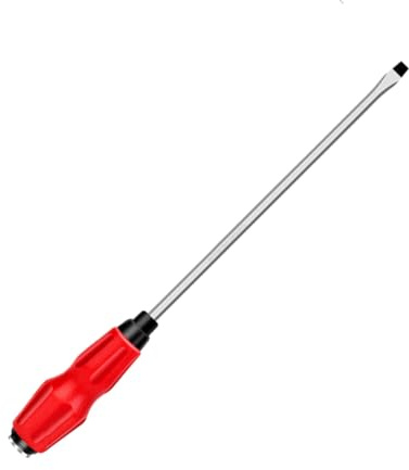 1 tournevis de démolition, tournevis à tête plate de 8 mm, 24 cm avec poignée ergonomique pour l'industrie et la réparation automobile.