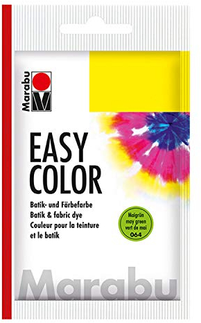 Marabu 17350022064 - Easy Color maigrün, 25 g Batik- und Handfärbefarbe für Baumwolle, Leinen, Seide und Mischgewebe, handwaschbar bis 30°C, sehr gute Lichtechtheit, nicht kochecht
