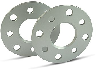 SCC Spurverbreiterung 10205E - silber eloxiert - LK: 100/5+112/5 NLB: 57,1 - 5mm - 2 Stück