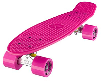 Ridge Mini Cruiser Skate Skateboard retro 22 completo, fatto in l'UE, cuscinetti ABEC 7, alta qualità formula segreta di plastica