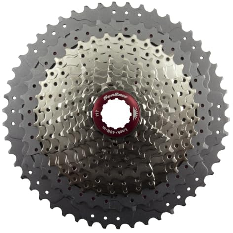 Sturmey-Archer Unisex – Erwachsene SunRace CSMX80 Zahnkranz-Kassette, Silber, 11-50 Zähnen