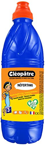 CLEOPATRE - PGBB1-3 - Peinture Gouache Néfertari - Bleu outremer - Flacon 1 L