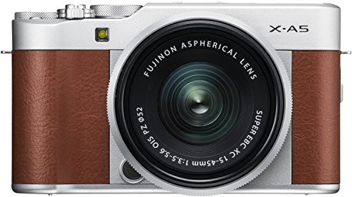 Fujifilm X-A5 Fotocamera digitale mirrorless con obiettivo XC15-45 mm F3.5-5.6 OIS PZ - Marrone
