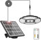 Linke Solar Shed Light Outdoor Indoor, 152LED Motion Sensor Solar Pendant Light with Remote Control 2700K/4000K/6500K, 4 Lighting Modes for Gazebo Garage Home Garden