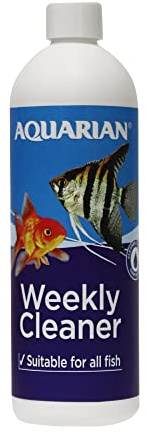 AQUARIAN Weekly Aquarium Cleaner and Water Conditioner, 473 ml Bottle