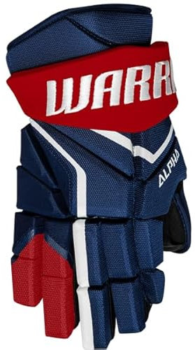 Warrior Alpha LX2 MAX Handschuhe Senior, Größe:14 Zoll, Farben:Navy/Weiss/rot
