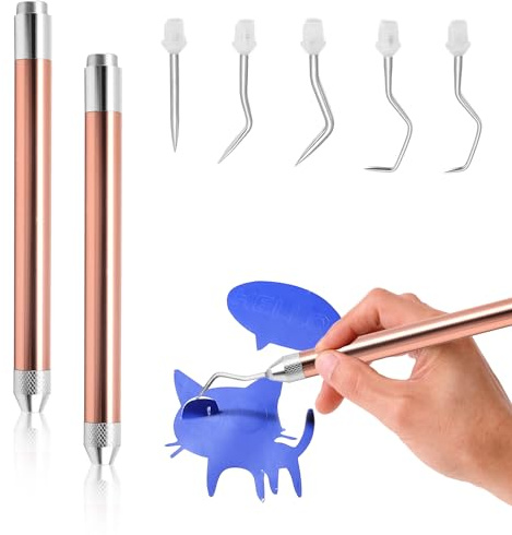 B-0141 5 Stück Entgitterwerkzeug Plotter PlotterZubehör Plotter Werkzeug Austauschbares Unkrauthaken Werkzeug mit Licht für Vinyl Papier Bügeln DIY Handwerk Projekt Präzise Entfernen Kleine Fragmente