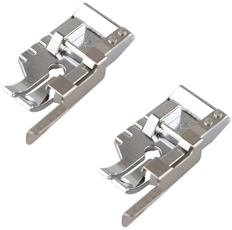 Jopto 2 Pièces 1/4''(Quart de Pouce) Pied de biche pour Quilting et Patchwork avec Guide de Bord 9901 Accessoire de Remplacement pour Machine à Coudre Singer Brother Toyota Babylock