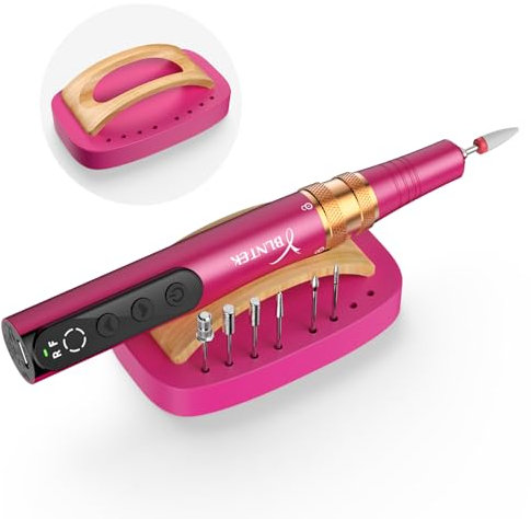 YBLNTEK Nagelbohrer Halter, 8 Löcher Nagelbohrer Bit Organisator, Elektrische Nagelfräser Nagelfeile Nagelbohrer Griff Halter Maniküre Werkzeuge Ständer für Schönheits Salon und Haushalt