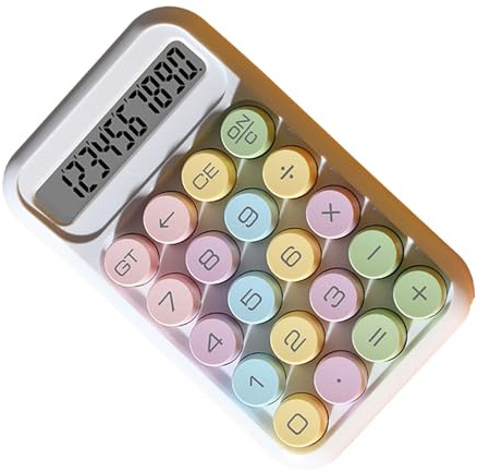 Calculadora Científica, Pantalla LCD Abs Calculadora de 10 Dígitos Conveniencia Portátil Calculadora de Botones Grandes Calculadora Mecánica Fácil de Presionar para Estudiantes