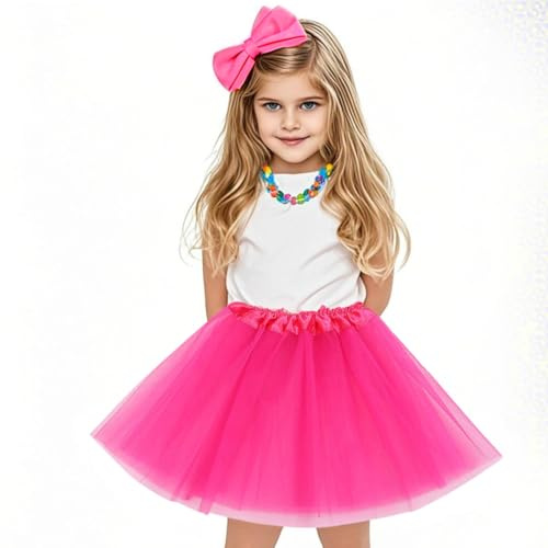 OQKAHIV 1 Pièces Filles Superposées Jupe Tutu, Jupe Tulle Fille, Tutu Enfant, Tutu Fille, Princesse Robe de Danse de Ballet, Jupes Tutu pour Filles 3 Couches, Tulle Ballet Danse Jupes (Rouge prune)