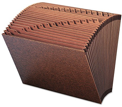 Smead TUFF Expanding File, Daily (1-31), 31 Pockets, Letter Size, Redrope-Printed Stock (70467)