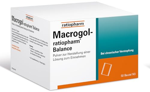 Macrogol-ratiopharm Balance: Befreit Sie sanft von chronischer Verstopfung und versorgt den Körper mit wichtigen Elektrolyten, 50 Dosier-Beutel.