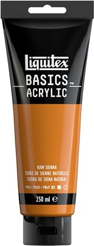 LIQUITEX Basics Acrylic Paint, Raw Sienna, 250 ml Tube