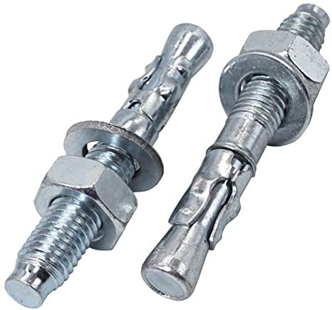 SKIR'CO (35 pz) Ancora a cuneo M10 x 70 mm, Tasselli in metallo, Bullone di ancoraggio per muratura, Ancora di espansione in calcestruzzo