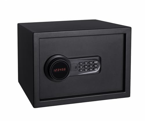 KARAT Safe Furniture Safe 16 L - 30 x 38 x 30 cm, Anthracite - Electronic Combination Lock - Wall Safe for Home with Locking Bolts and Key (Ekati)