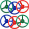 6 Pack Playground Steering Wheel Playset Steering Wheel Toys Swingset Accessories for Kids Outdoor Playhouse Treehouse (Color Set 2)