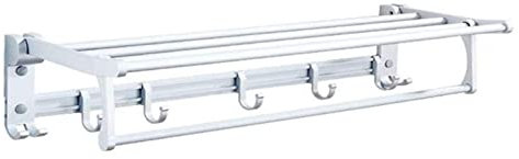 Supporto per vasca da bagno autoportante da parete, pieghevole, in alluminio, da appendere alla parete, 1 ripiano per vasca da bagno