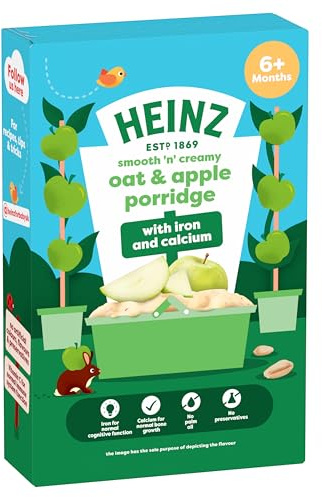 HEINZ Baby Food Oat and Apple Porridge 125g