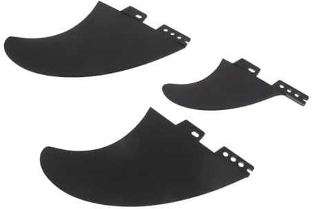 Alipis Aletas para Tabla Paddle Desmontables Centrales para y Kayak Accesorio Resistente Anticorrosión Negro Juego