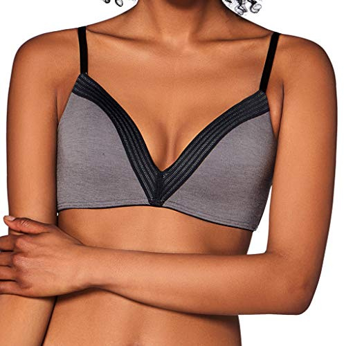 Sloggi Sloggi Wow Embrace Pu, Soutien-gorge sans armatures Femme, Noir (Black Combination M014), B (Taille fabricant: Medium)