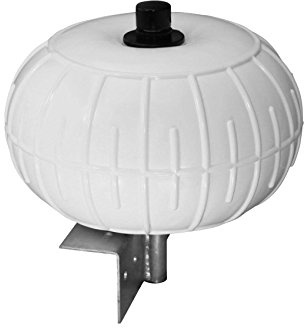 Norestar Dock Wheel Fender – 12 Air-Filled Marine Bumper for Boats 20–30 ft – Non-Marking Roller with Galvanized Hardware – Inflate with Pump – White, Straight Side Mount