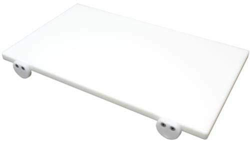 Tagliere in polietilene professionale bianco 40x30x2 con fermi