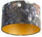 QAZQA Baumwolle Velour Lampenschirm Blumenmuster 35I35I20 Gold I Messingen innen,