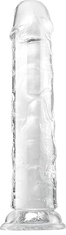 WANKU Enorme Godemichet Pour Femme,25cm Godemichet Ventouse Réaliste Godemiché Anal Penis Transparent