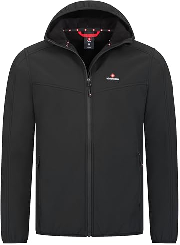 Höhenhorn Alpberg Herren leichte Softshell Jacke Outdoor Schwarz Gr. L
